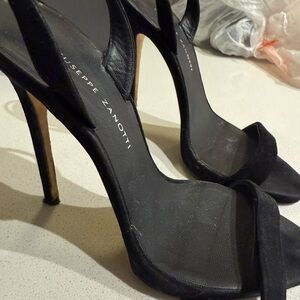 Giuseppe Zanotti Black Strappy Heels